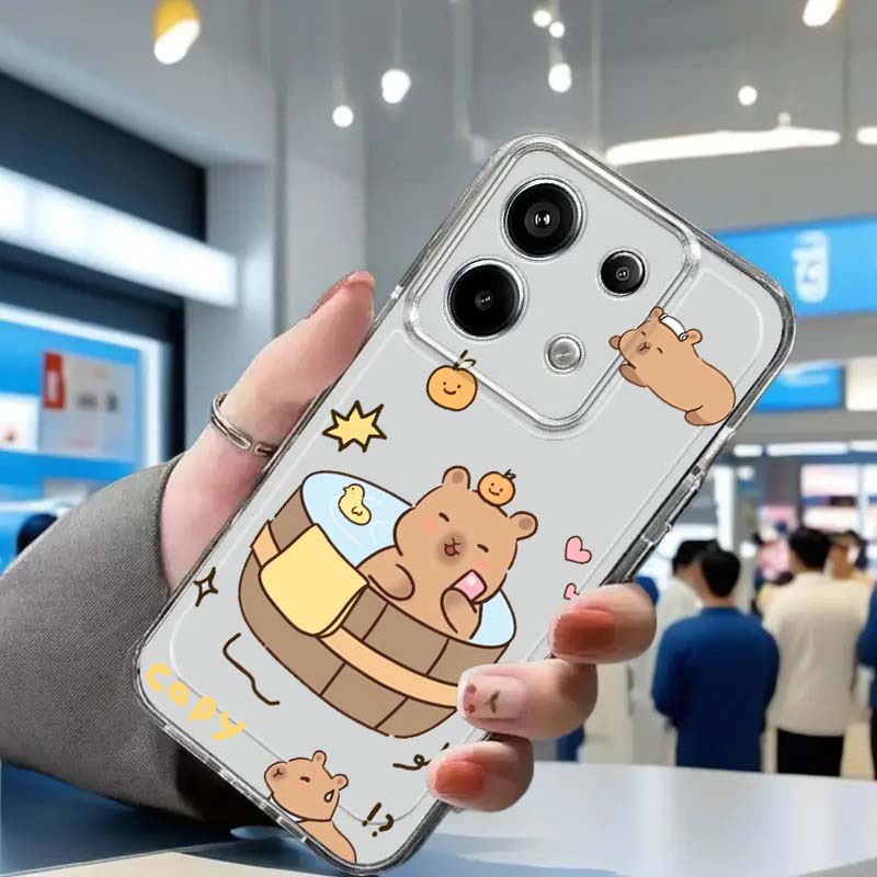 Xiaomi Redmi Note 14 - Karikatür Ayılı Komik Telefon Kılıfı Xiaomi