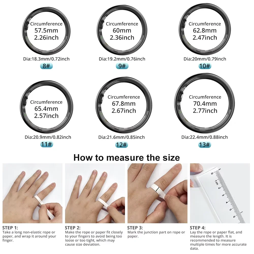 R09 Akıllı Yüzük Erkek Kadın,  - Temperature Ring Skin incelemesi ve fiyatı