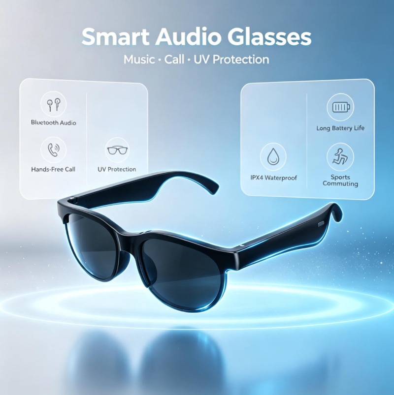 Akıllı Ses Gözlüğü Bluetooth E - Smart Glasses Lens incelemesi ve fiyatı