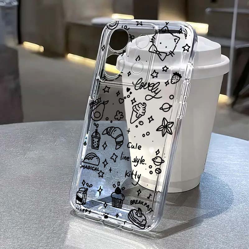 Siyah Sanat Kedi İllüstrasyonl - Xiaomi Redmi Note 14 incelemesi ve fiyatı
